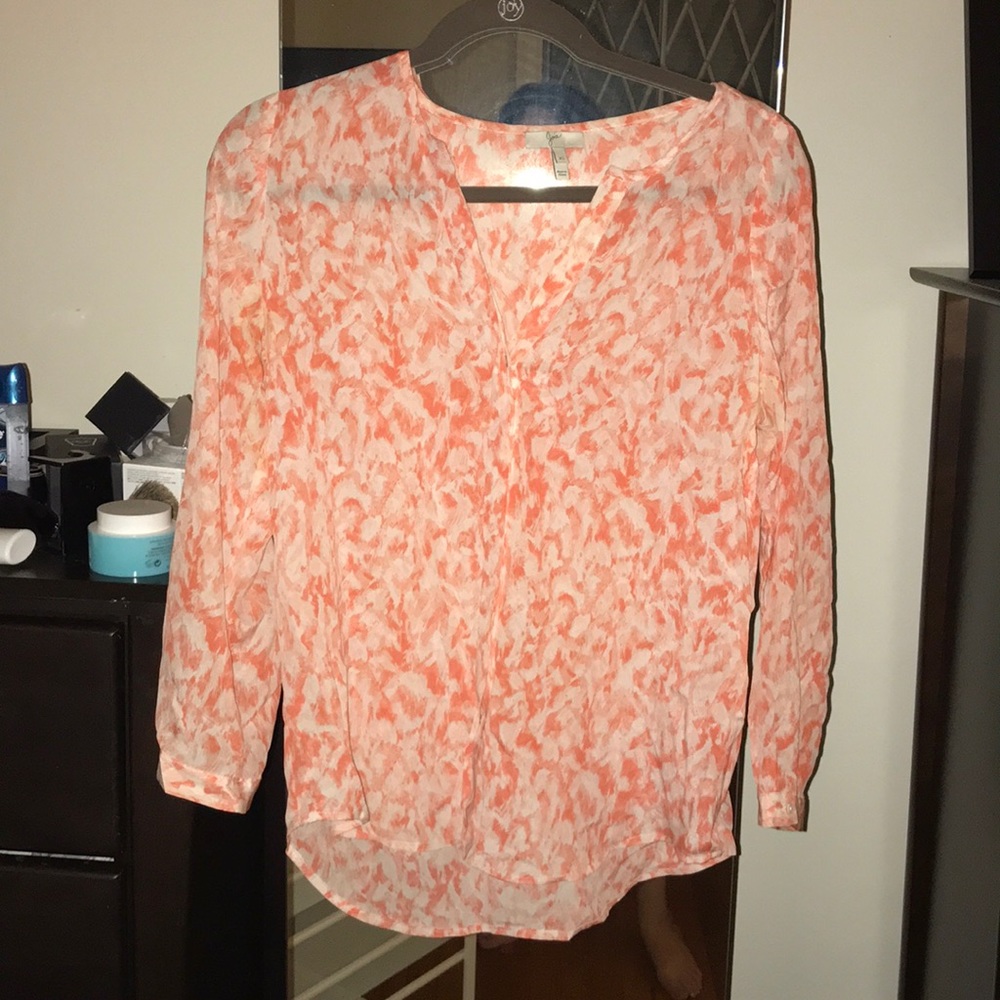 Coral Joie long sleeve blouse